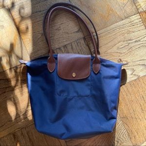 Longchamp Navy Small Tote